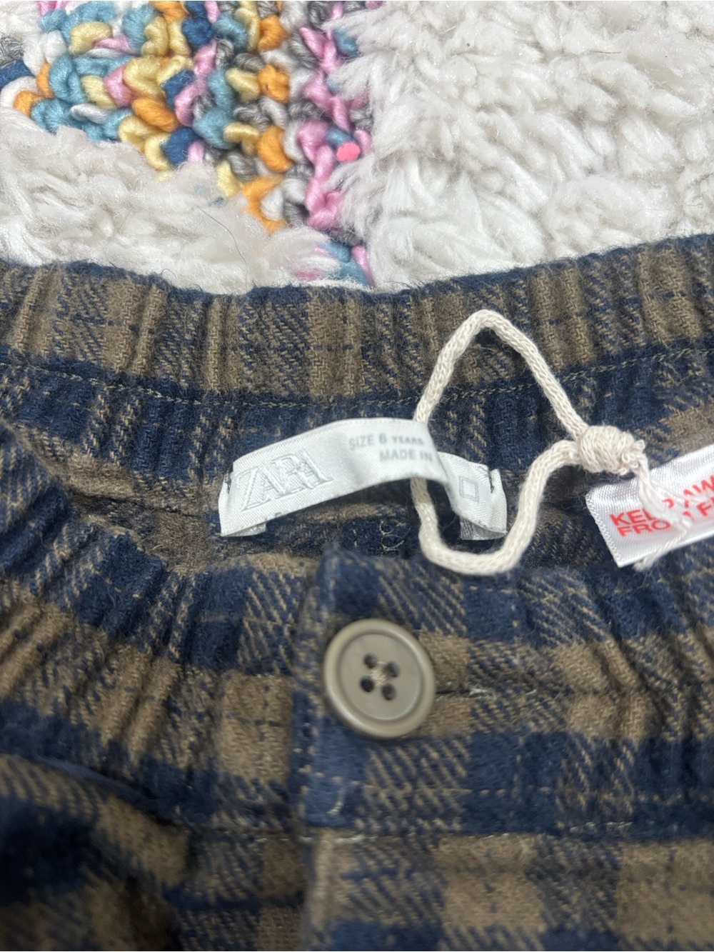 Zara Plaid Pants - Picture 2 of 2